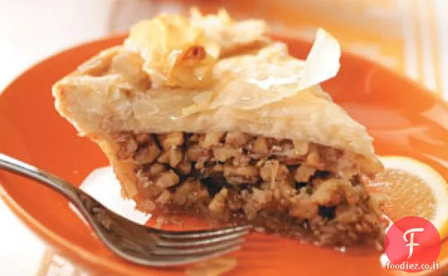 Torta greca di noci e miele