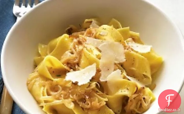 Pappardelle Con Cipolle Caramellate e Parmigiano