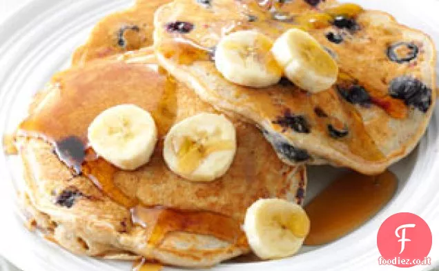 Pancakes Di Banana E Mirtilli