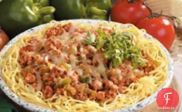 Torta Di Spaghetti Al Tacchino