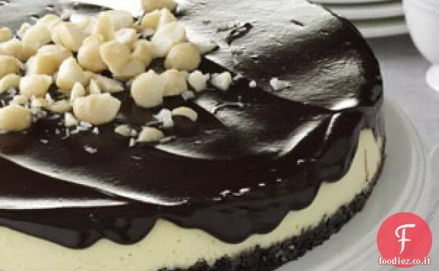 Cheesecake al cioccolato e macadamia