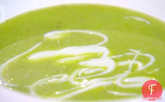 Zuppa di piselli verdi