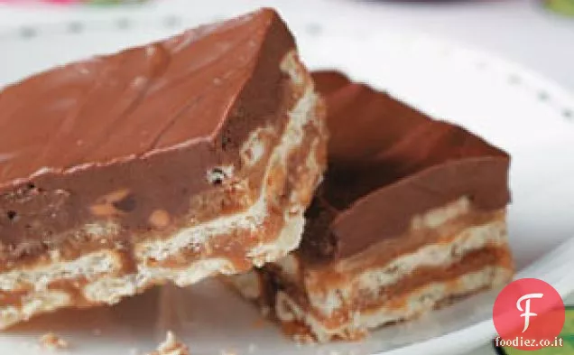 Barrette croccanti al cioccolato e burro di arachidi