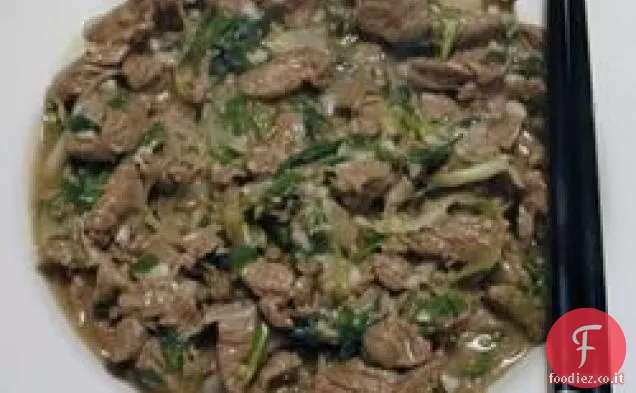 Agnello con cipolle verdi (piatto della Cina settentrionale)