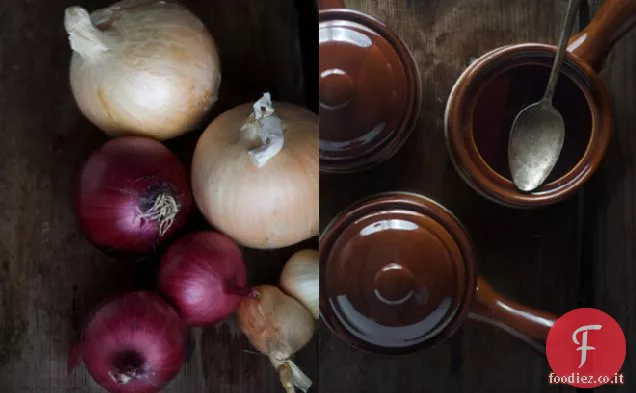 Zuppa di cipolle francese