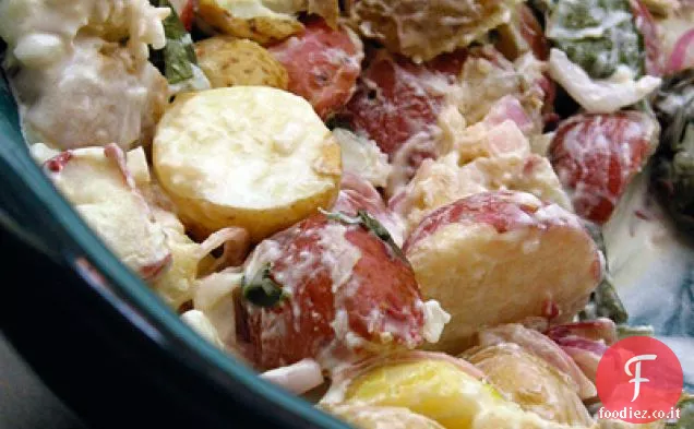 Insalata mista di patate Novelle con Basilico dolce e Scalogno