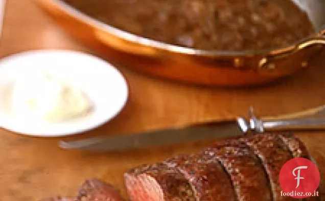 Filetto di manzo con salsa di scalogno Senape