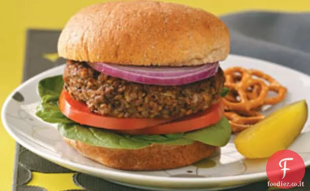 Hamburger di manzo con fagioli