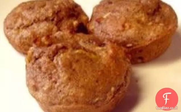 Muffin alla crusca di mela a basso contenuto di grassi