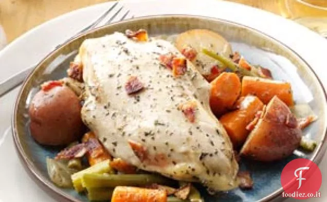 Pollo della domenica a cottura lenta