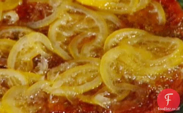 Torta di castagne con salsa al limone: Castagnaccio