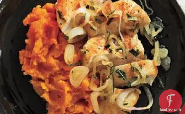 Pollo e Patate dolci con scalogno Ricetta
