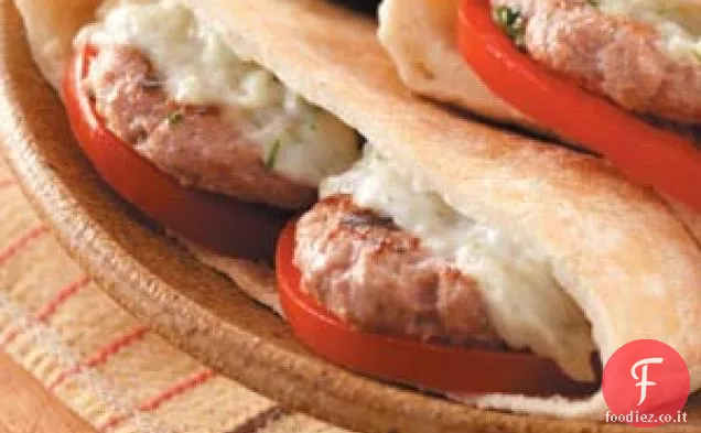 Mini hamburger greci