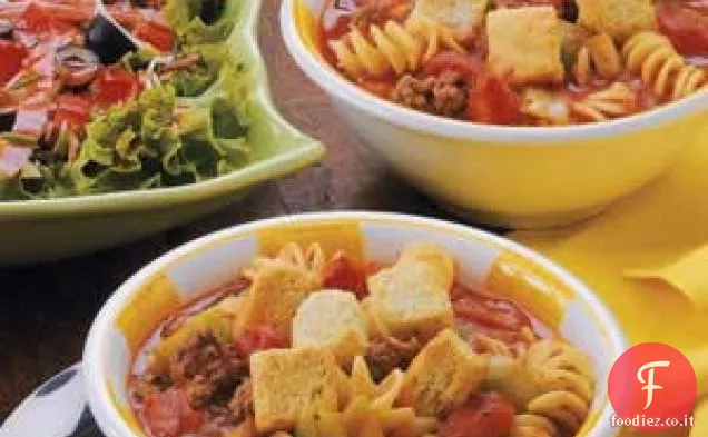 Zuppa Di Pasta Al Pomodoro Carnosa