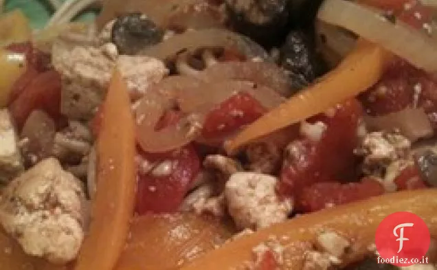 Tofu con Pomodori e Aceto Balsamico