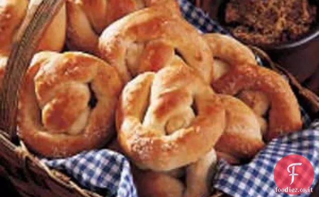 Morbidi pretzels fatti in casa