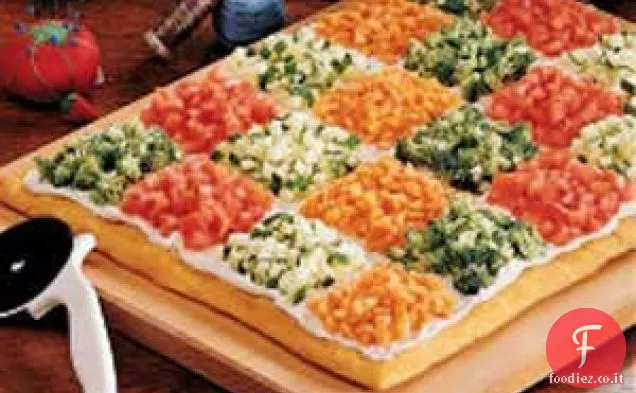 Pizza vegetariana patchwork