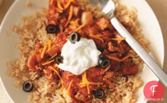 Tacchino e riso abbondanti