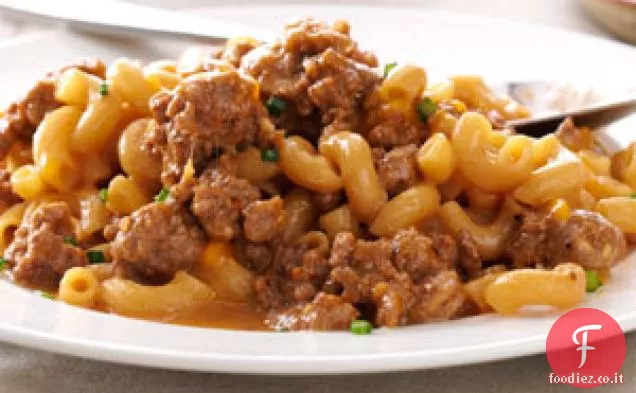 Padella Di Maccheroni Al Cheeseburger