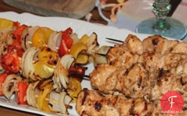 Pollo alla griglia Shish Tawook