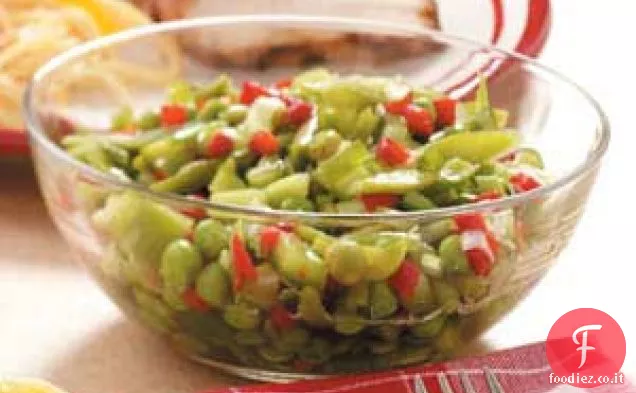 Insalata vegetariana marinata facile