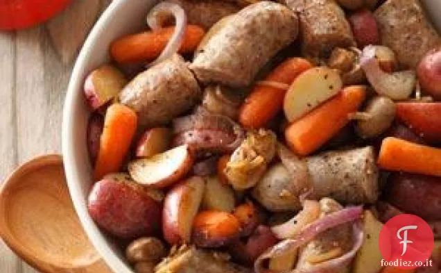 Cena con bratwurst