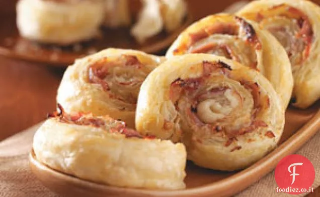 Girandole di prosciutto e parmigiano