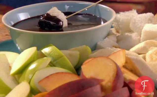 Fonduta di cioccolato e caramello