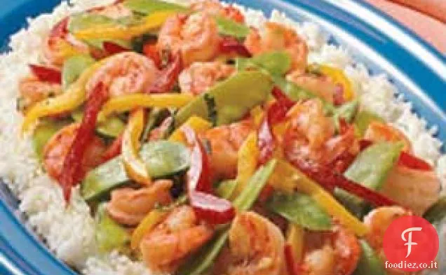 Gamberetti all'aglio saltati in padella