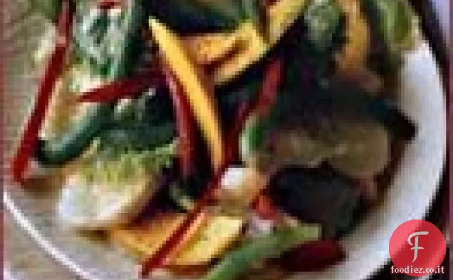 Insalata dell'isola con scalogno-Vinaigrette di soia