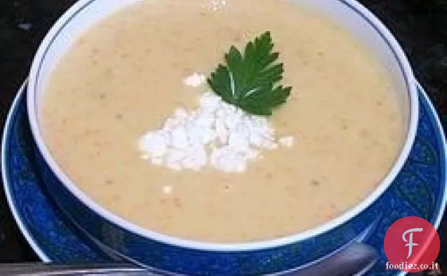 Zuppa di patate dolci e mele