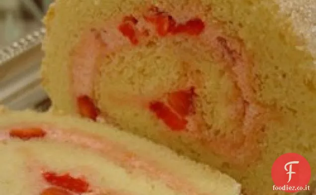 Rotolo di crema di fragole
