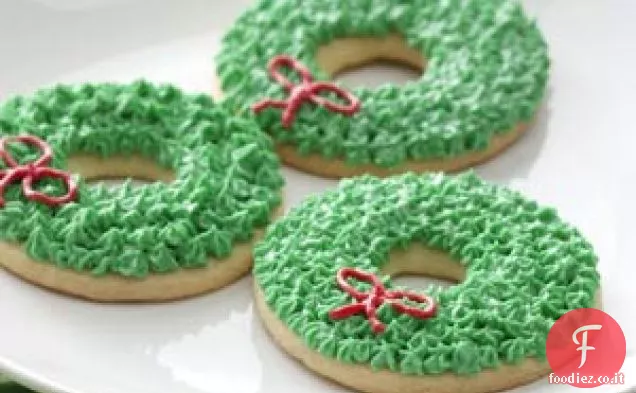 Biscotti ghirlanda di Natale