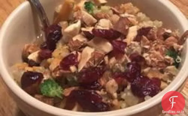 Quinoa con patate dolci e broccoli