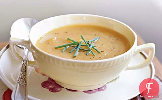 Zuppa di zucca arrosto e scalogno