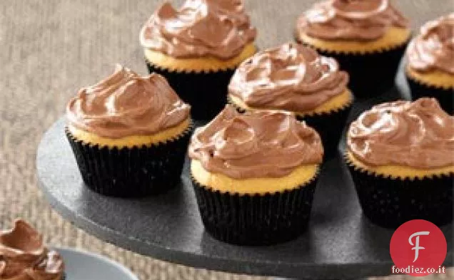 Cupcake al burro di arachidi glassati al cioccolato