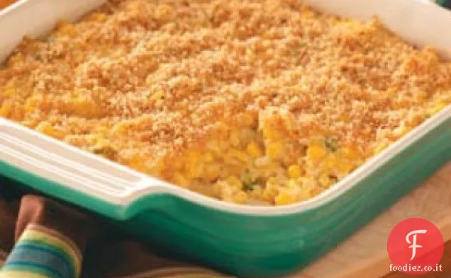 Sformato di mais gratinato