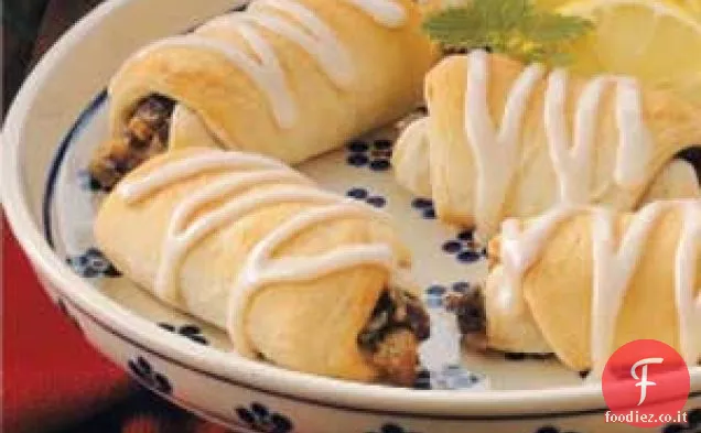 Rotoli dolci all'uvetta