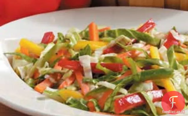 Insalata di cavolo cappuccio sana e colorata