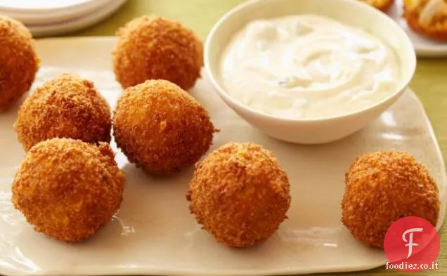 Polpette di formaggio al pollo alla bufala