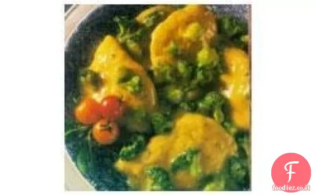 Pollo al formaggio e broccoli