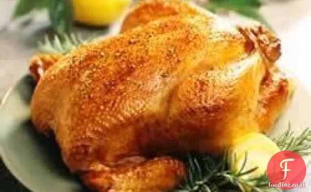 Pollo arrosto al limone e rosmarino