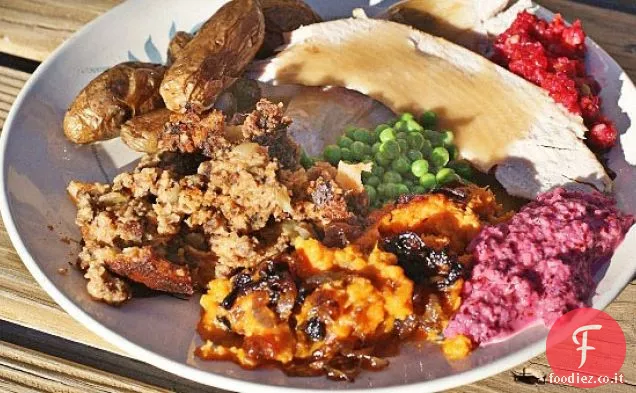 Ringraziamento: purè di patate dolci e sugo di rigaglie