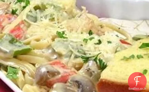 Pasta al pollo cajun