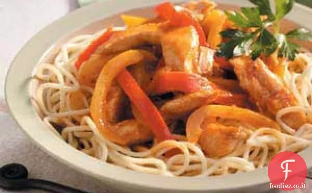 Spaghetti Fajita di Pollo