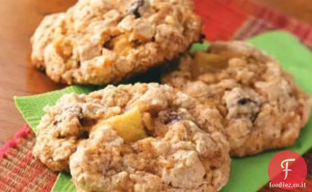 Biscotti di avena e mele