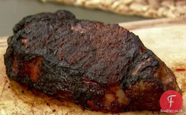 Bistecca di New York con spezie al caffè