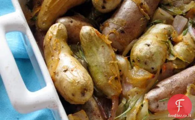Brasato di Patate con Rosmarino e Scalogno