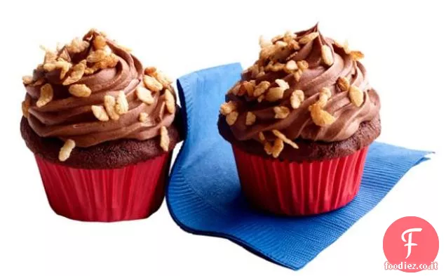 Cupcakes croccanti al cioccolato e malto
