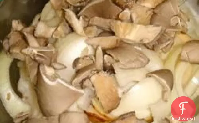Patate e funghi grigliati